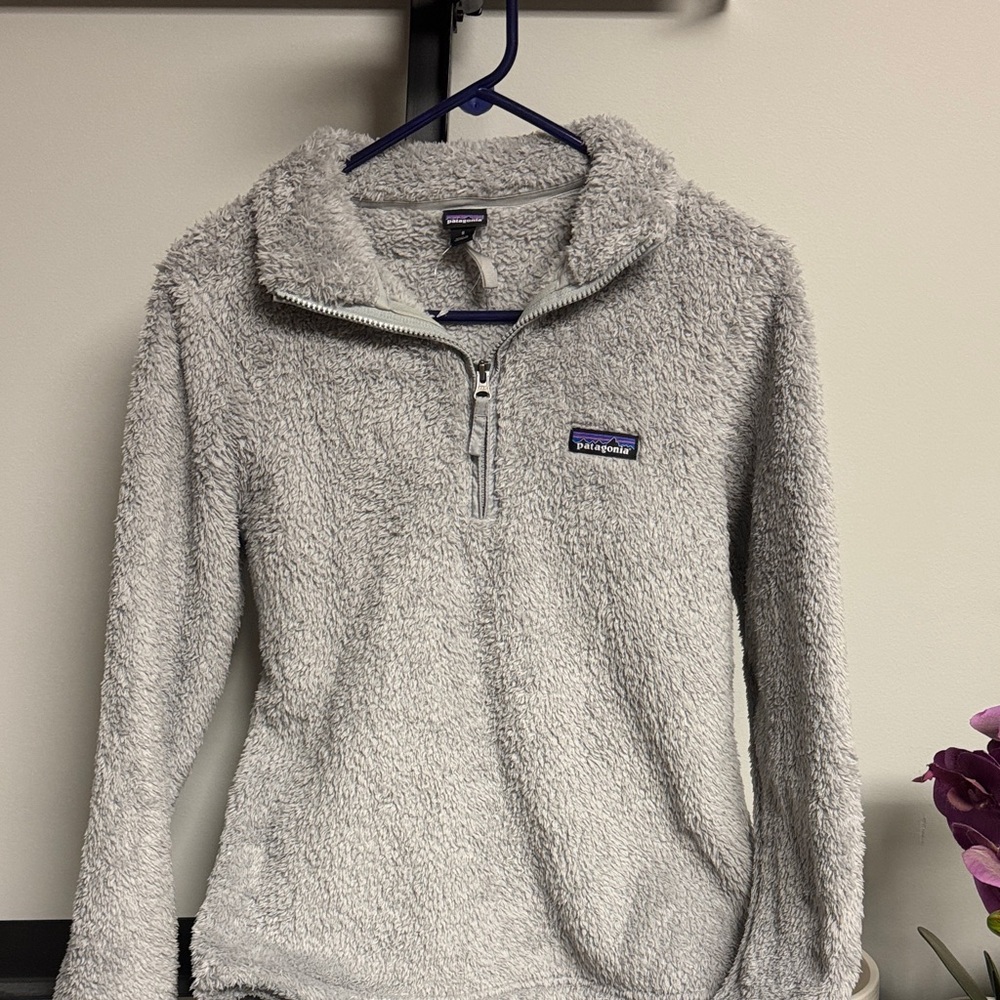 Patagonia Women's Light Gray Fleece Hoodie